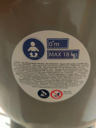 Bañera bebé Bebejou gris