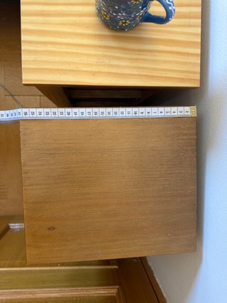 GRATIS HOY!! Pareja Cajoneras Madera Estrechas
