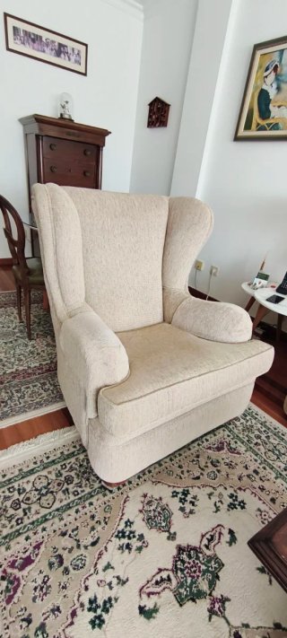Sofá y 2 butacas a juego Beige