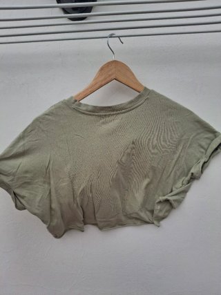 Camiseta Cropped Pull&Bear Chicago Talla M