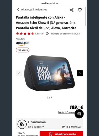 NO NEGOCIABL - ECHO SHOW 5 - 3a Gen SIN DESPRECINT