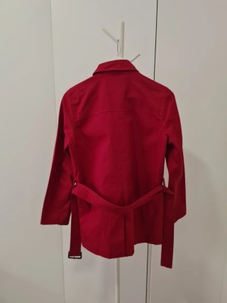 Gabardina Gap Vintaje con cinturón Roja Talla S