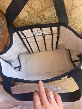 Bolso Marant Beige y Negro Lino Boho