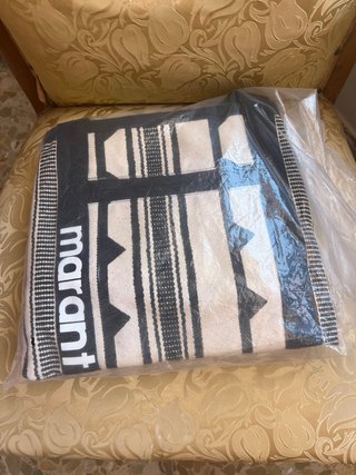 Bolso Marant Beige y Negro Lino Boho