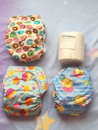 Pañales de tela con filtro bambú