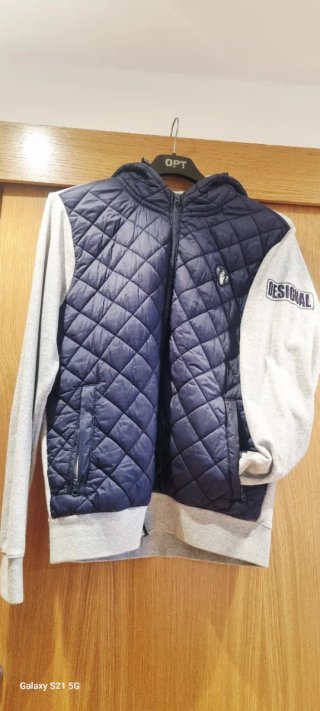 Chaqueta Desigual azul y gris talla M