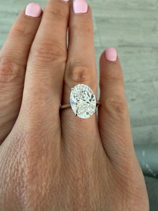 Anillo Diamante 5.04ct Ovalado VVS2 Oro 14k