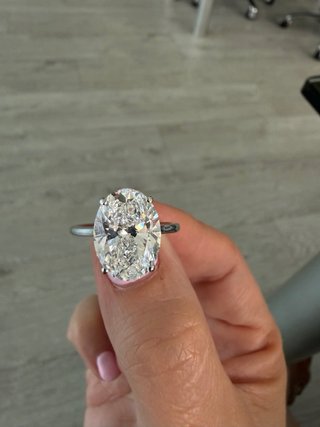 Anillo Diamante 5.04ct Ovalado VVS2 Oro 14k