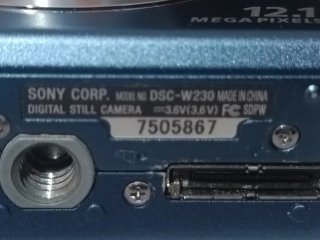 Sony Cyber-shot DSC-W230 12.1MP Fotocamera Blu
