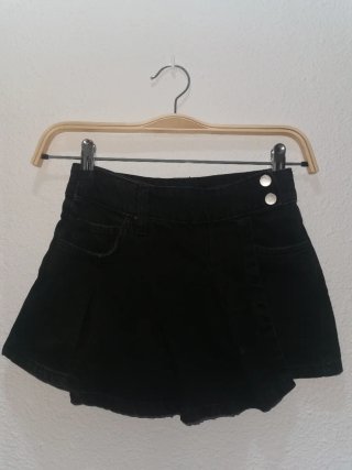 Falda pantalón niña negra 8-9