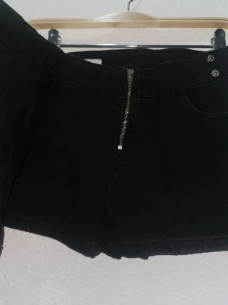 Falda pantalón niña negra 8-9