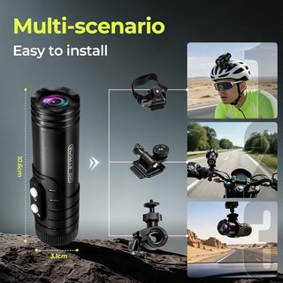 Cámara Aiker Moto WiFi 1080P HD Gran Angular