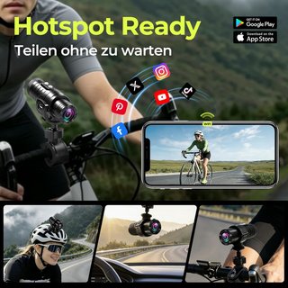 Cámara Aiker Moto WiFi 1080P HD Gran Angular
