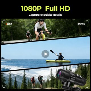 Cámara Aiker Moto WiFi 1080P HD Gran Angular
