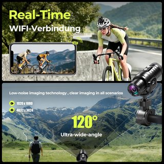 Cámara Aiker Moto WiFi 1080P HD Gran Angular