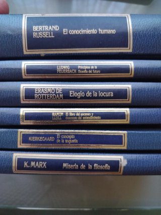 Lote de 6 libros de FILOSOFIA. Editorial Orbis