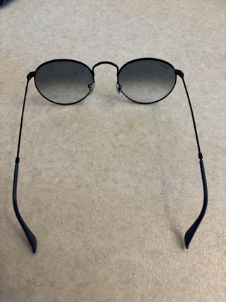 Ray-Ban Round Metal Occhiali Nero/Blu