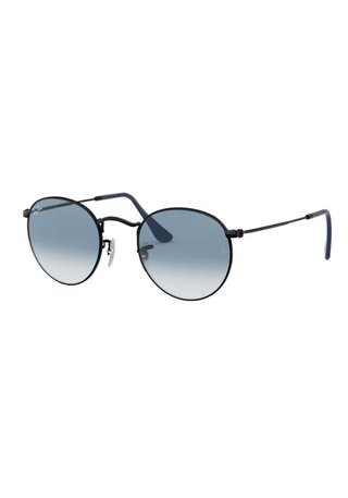 Ray-Ban Round Metal Occhiali Nero/Blu