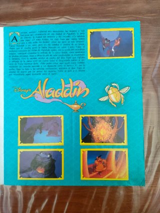 Álbum Panini Disney Aladdin Completo. Buen Estado