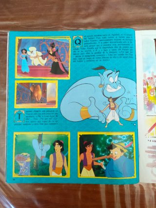Álbum Panini Disney Aladdin Completo. Buen Estado