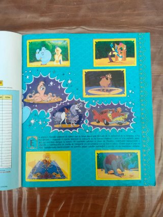 Álbum Panini Disney Aladdin Completo. Buen Estado