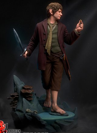 Figura Resina Bilbo El Señor de los Anillos