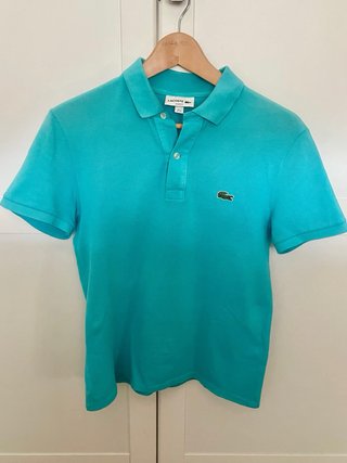 Polo Lacoste Azul Claro Talla S