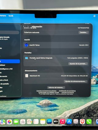 MacBook Air M2 2022 512GB Plata 13,6"