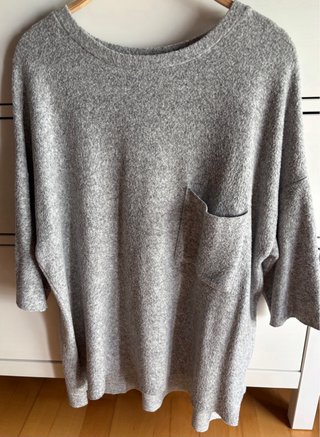 Jersey T.S amplio gris recto de Zara