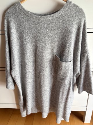 Jersey T.S amplio gris recto de Zara