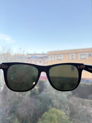 Gafas de sol Ray-Ban Wayfarer Black/G15 Green 54