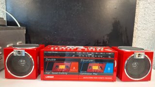 Boombox Larsen Q 10 Rosso Radio Cassette