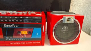 Boombox Larsen Q 10 Rosso Radio Cassette