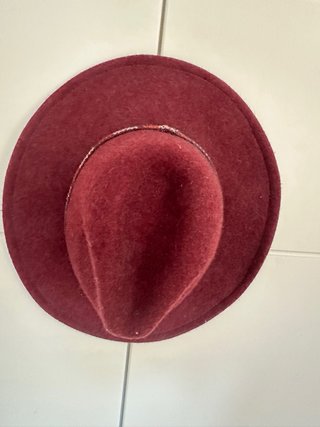 Sombrero Fedora Lana Burdeos