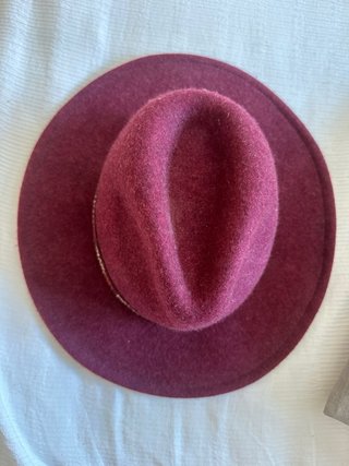 Sombrero Fedora Lana Burdeos