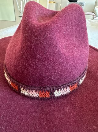 Sombrero Fedora Lana Burdeos