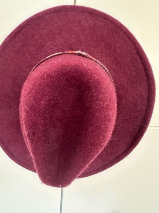 Sombrero Fedora Lana Burdeos