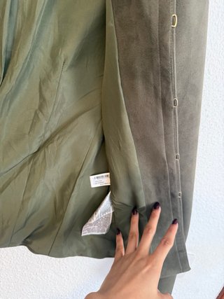 Chaqueta Zara verde militar