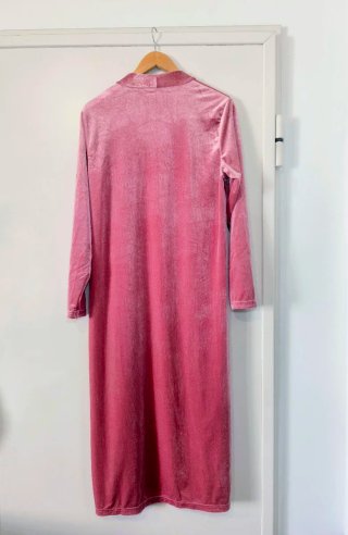 Kimono Terciopelo Rosa Talla L