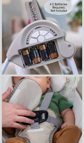 Hamaca columpio para bebé con juguetes
