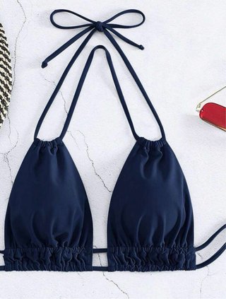 Conjunto bikini azul marino