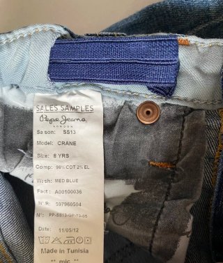 Jeans Pepe Jeans con strappi bimbo tg 8 anni