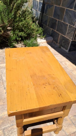 Mesita de noche mesa auxiliar de madera