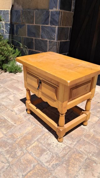 Mesita de noche mesa auxiliar de madera