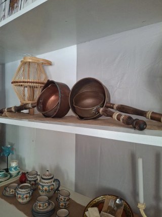 Cazos antiguos de cobre