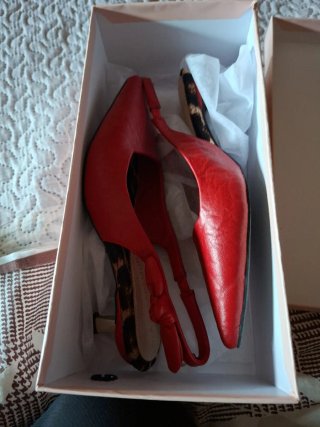 Zapatos Lola Casademunt rojos tacón