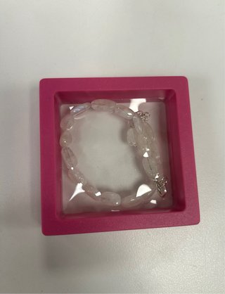 Pulsera Plata Piedra Luna Ovalada