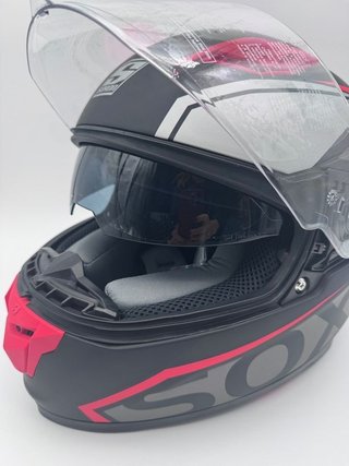Casco Moto Integral Soxon ST-1000 Racing Red, L