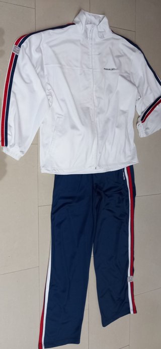 Chándal Reebok Blanco y Azul