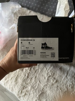 Zapatillas Converse Mujer Talla 36.5 Negras
